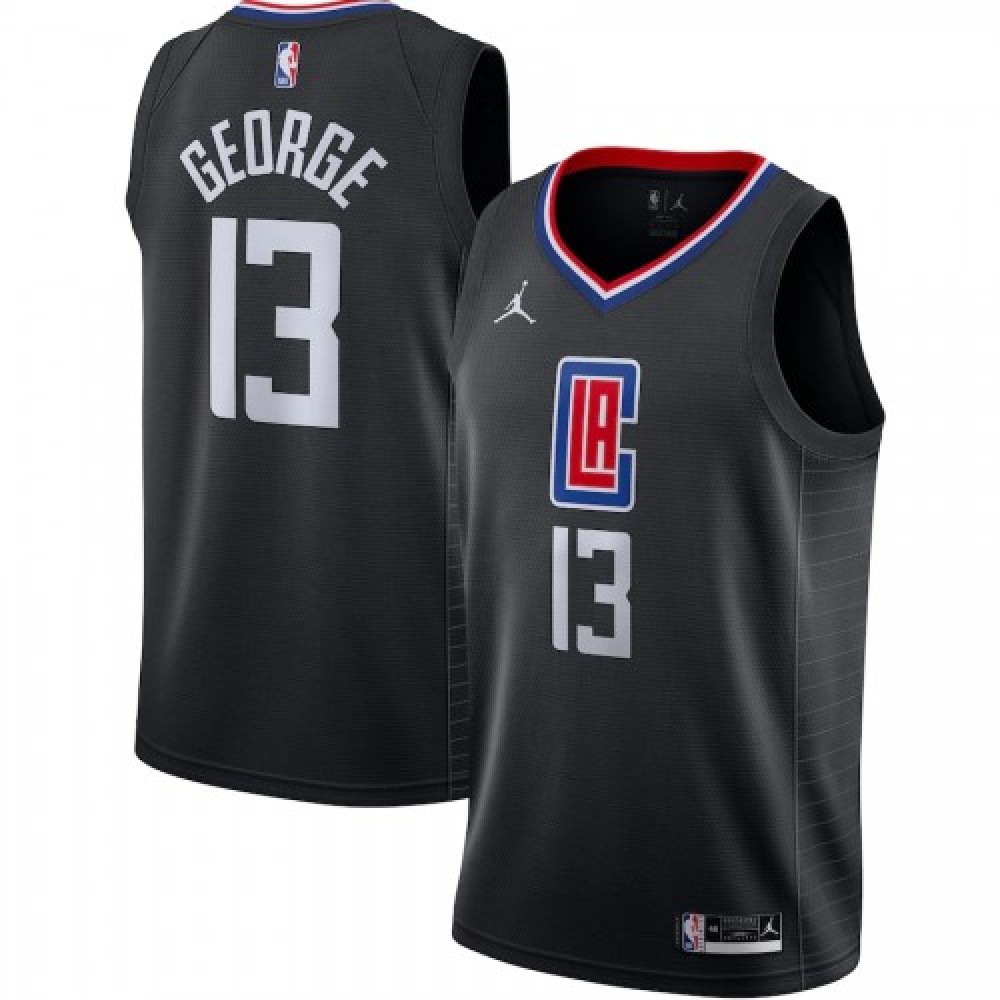 Men's LA Clippers Paul George #13 Jordan Black 202021 Swingman Jersey - Statement Edition-Pro Kit Vault | Brand New 26/27 Sports Jerseys